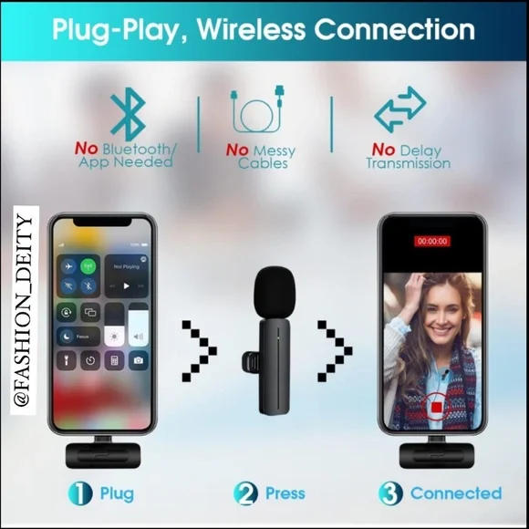 POSHMARK #POSHLIVE SHOW HOST CLIP ON MICROPHONE FOR IPHONE OR IPAD ARRIVES NEW